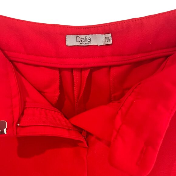 Women's Dalia Cropped Red Viscose Blend Pants Size 10‎ - Picture 4 of 5